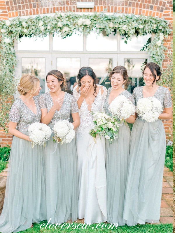 sage green and dusty blue bridesmaid dresses Blue Wedding Colors & Bridesmaid Dresses You'll Love Kennedy Blue