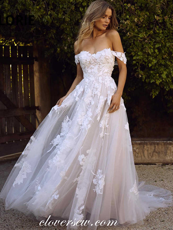 ivory lace dresses Vintage Ivory Lace Long Sleeve Church Wedding Dress