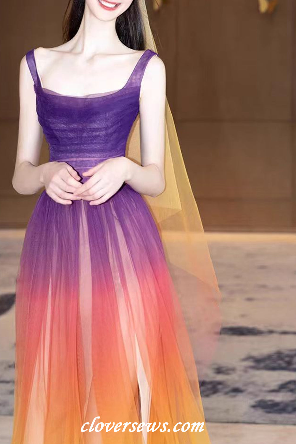 purple and orange bridesmaid dresses Burnt Orange Bridesmaid Dresses BABARONI