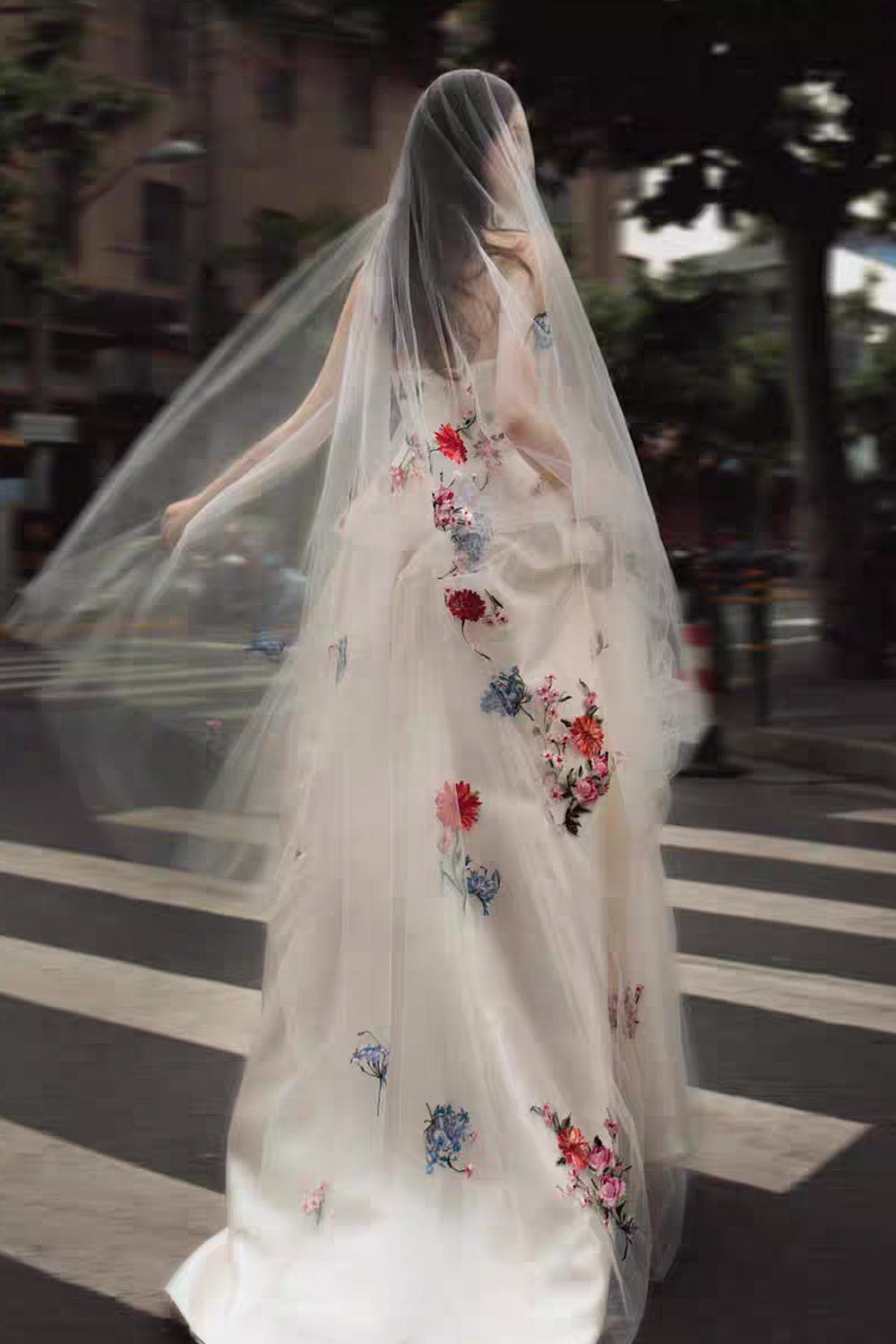 Sequined Embroidery Satin Strapless Fashion Wedding Dresses, CW0430