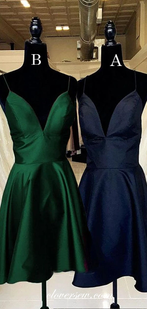 Fashion Satin Misnatched A-line Short Homecoming Dresses, CH0020