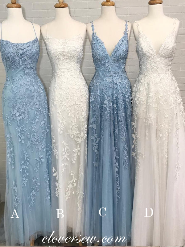 Fashion Lace Applique Mismatched Prom Dresses For Teens, CP0244