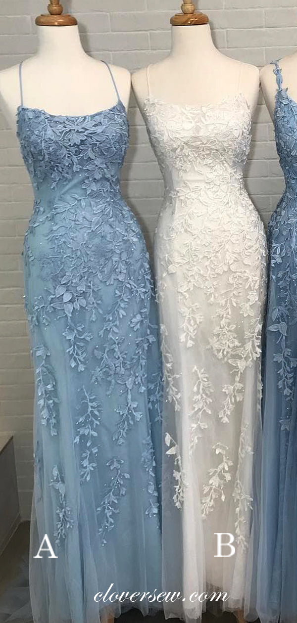 Fashion Lace Applique Mismatched Prom Dresses For Teens, CP0244