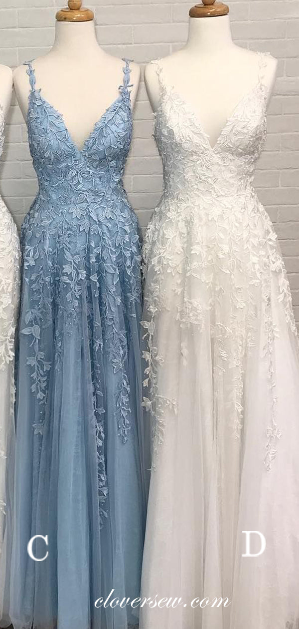 Fashion Lace Applique Mismatched Prom Dresses For Teens, CP0244