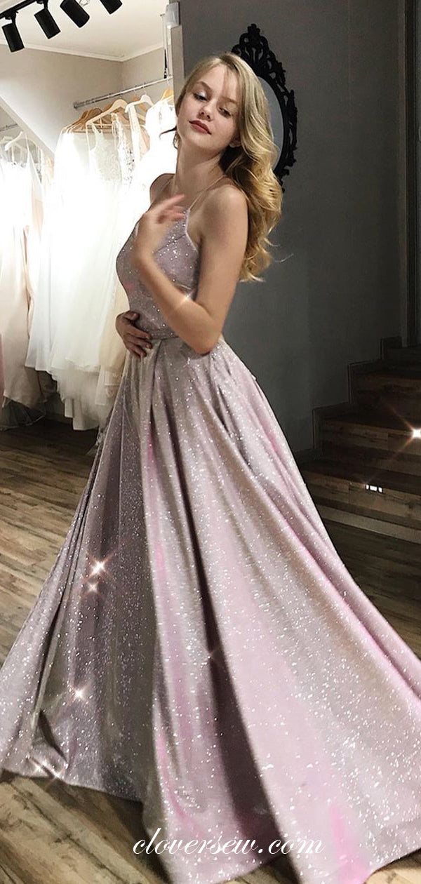Light Pink Shiny Satin Lace Up Back A-line Prom Dresses,CP0265 clover sew Light Pink Shiny Satin Lace Up Back A-line Prom Dresses,CP0265 clover sew