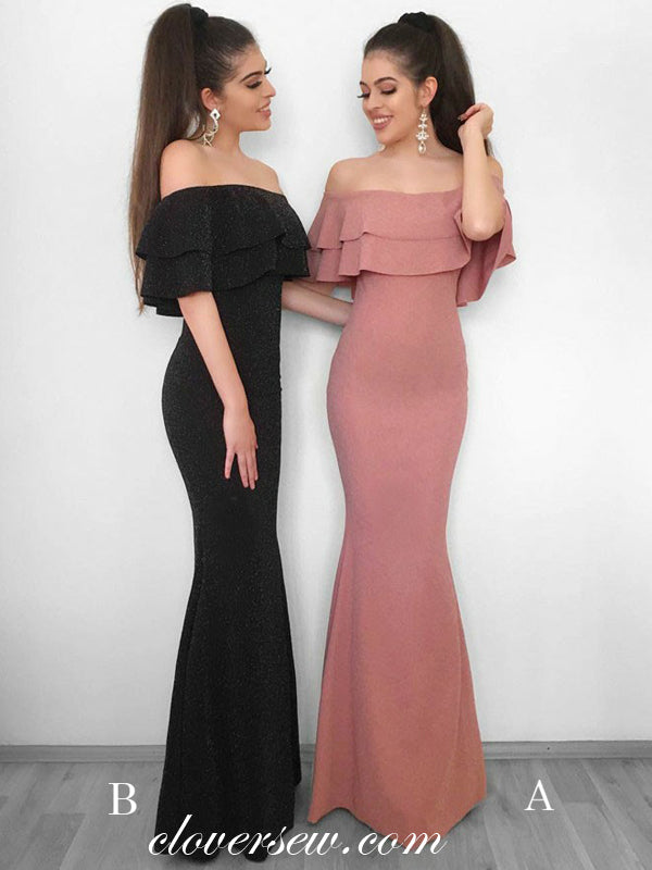 Off The Shoulder Mermaid Elegant Prom Dresses,CP0186