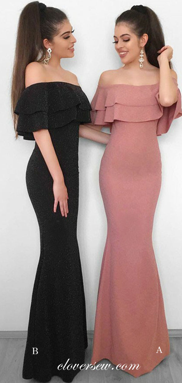 Off The Shoulder Mermaid Elegant Prom Dresses,CP0186