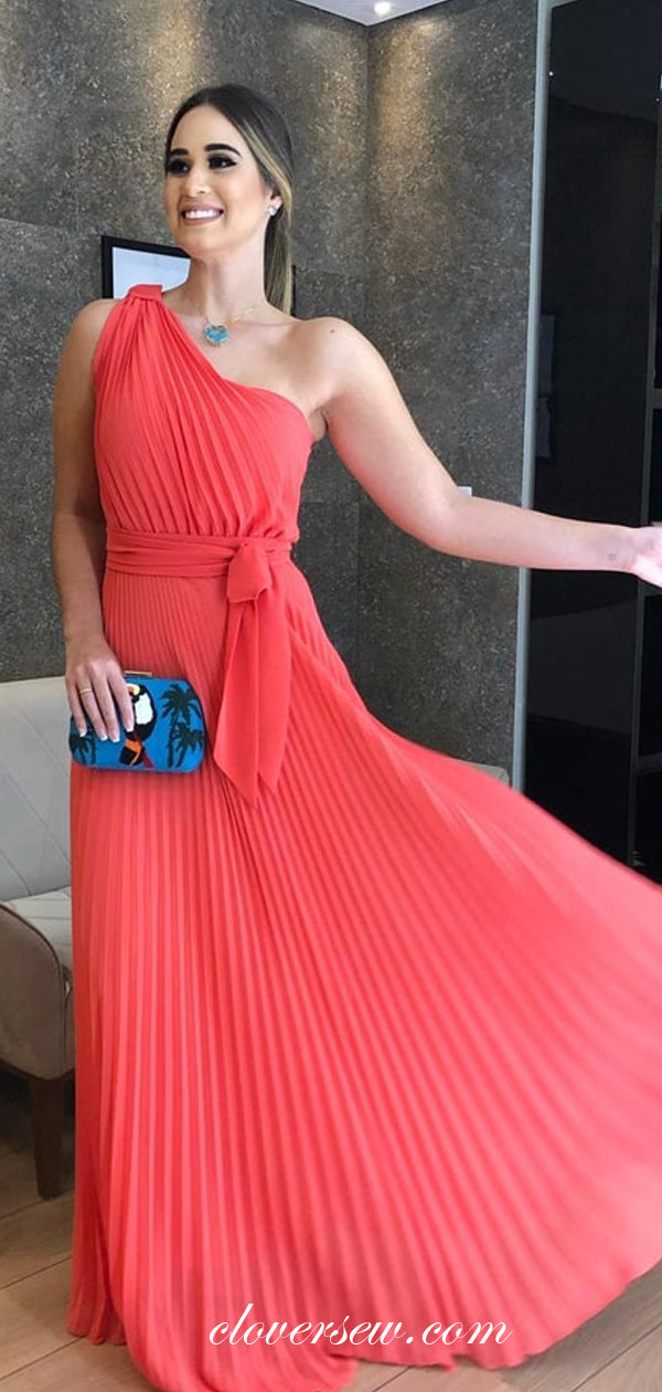 Pleating Chiffon Mismatched High Waist A-line Bridesmaid Dresses, CB01 clover sew Pleating Chiffon Mismatched High Waist A-line Bridesmaid Dresses, CB01 clover sew