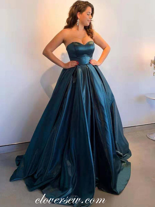 Sweetheart Strapless Lace Up Back Ball Gown Prom Dresss,CP0427