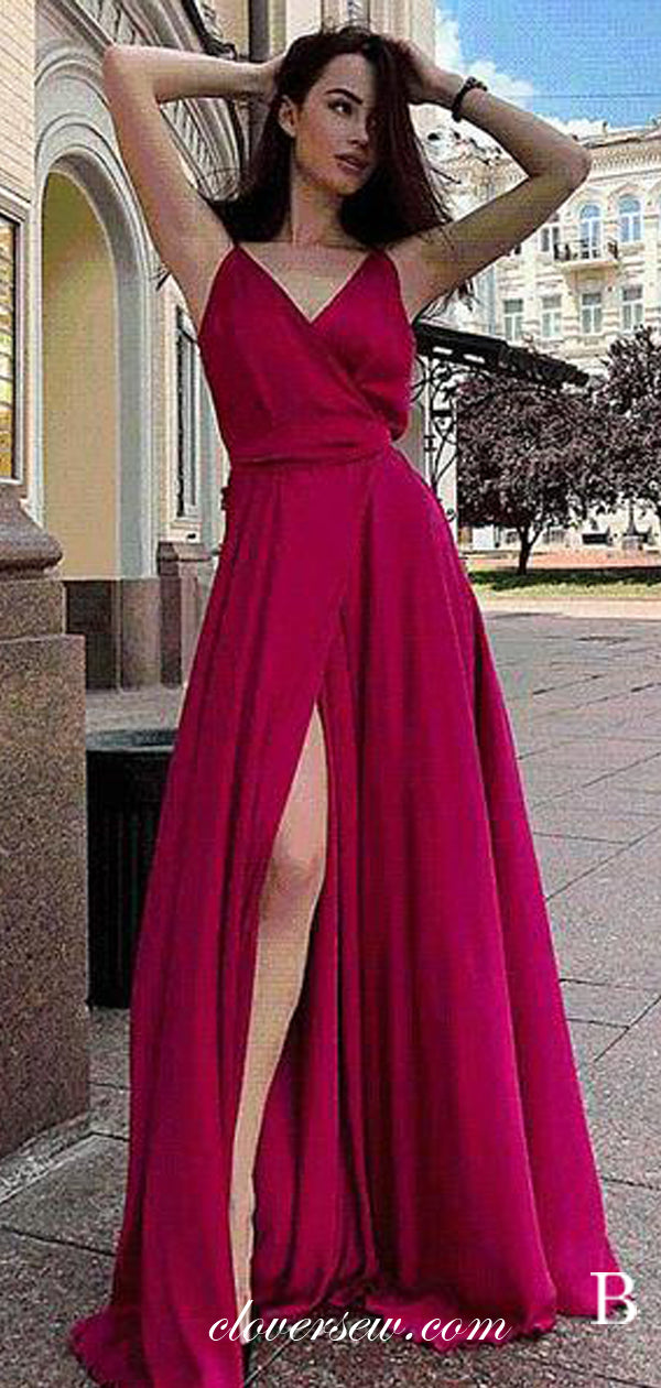 Teal Spaghetti Strap V-Neck A-Line Teal Dresses, CP0110 US8 / Pic B Teal Spaghetti Strap V-Neck A-Line Teal Dresses, CP0110 US8 / Pic B