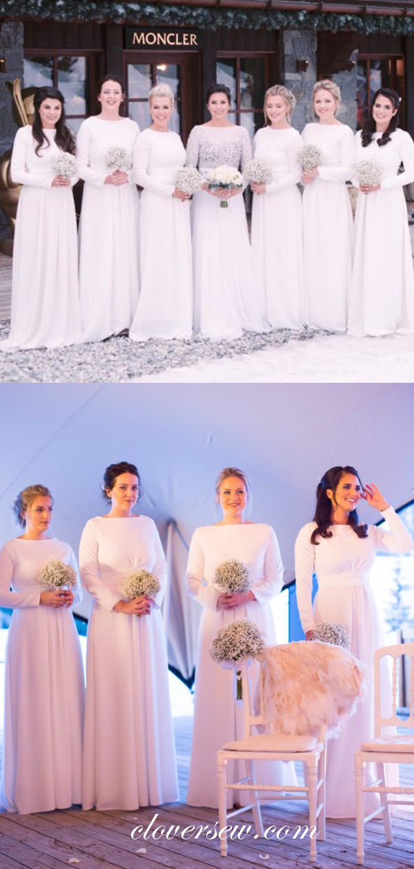 jersey a line bridesmaid dress Elegant A-line V-neck Slit Backless Jersey Bridesmaid Dress, FC2158