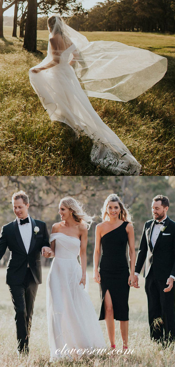 one shoulder organza wedding dress 2023 One Shoulder Organza One Shoulder wedding dress with Sweetheart Neckline, A-Line Silhouette, Zipper Closure, Court Train, and Princess Style -